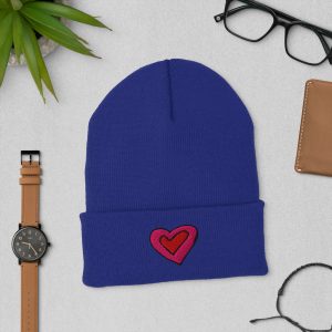 Gorro de punt amb brodat